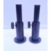 Black Alu Stage Stands (Twin Pack In Blister) - With 4" Inserts