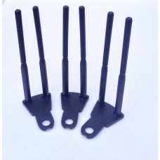 Black Plastic Snag Bars (Triple Blister Pack)