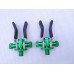 Green ALU Adjustable Spring Action Rodrest